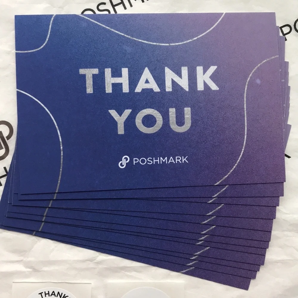Poshmark Thank You Cards & Stickers bundle 🆕